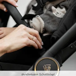 Buggy & Sportwagen Vero bis 22 kg mit Teleskopschieber, Liegeposition inkl. Regenschutz, Tragegurt & Beindecke - Blush - Kollektion 2025