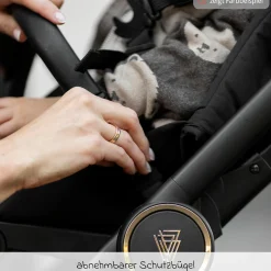 Buggy & Sportwagen Vero bis 22 kg mit Teleskopschieber, Liegeposition inkl. Regenschutz, Tragegurt & Beindecke - Sand - Kollektion 2025