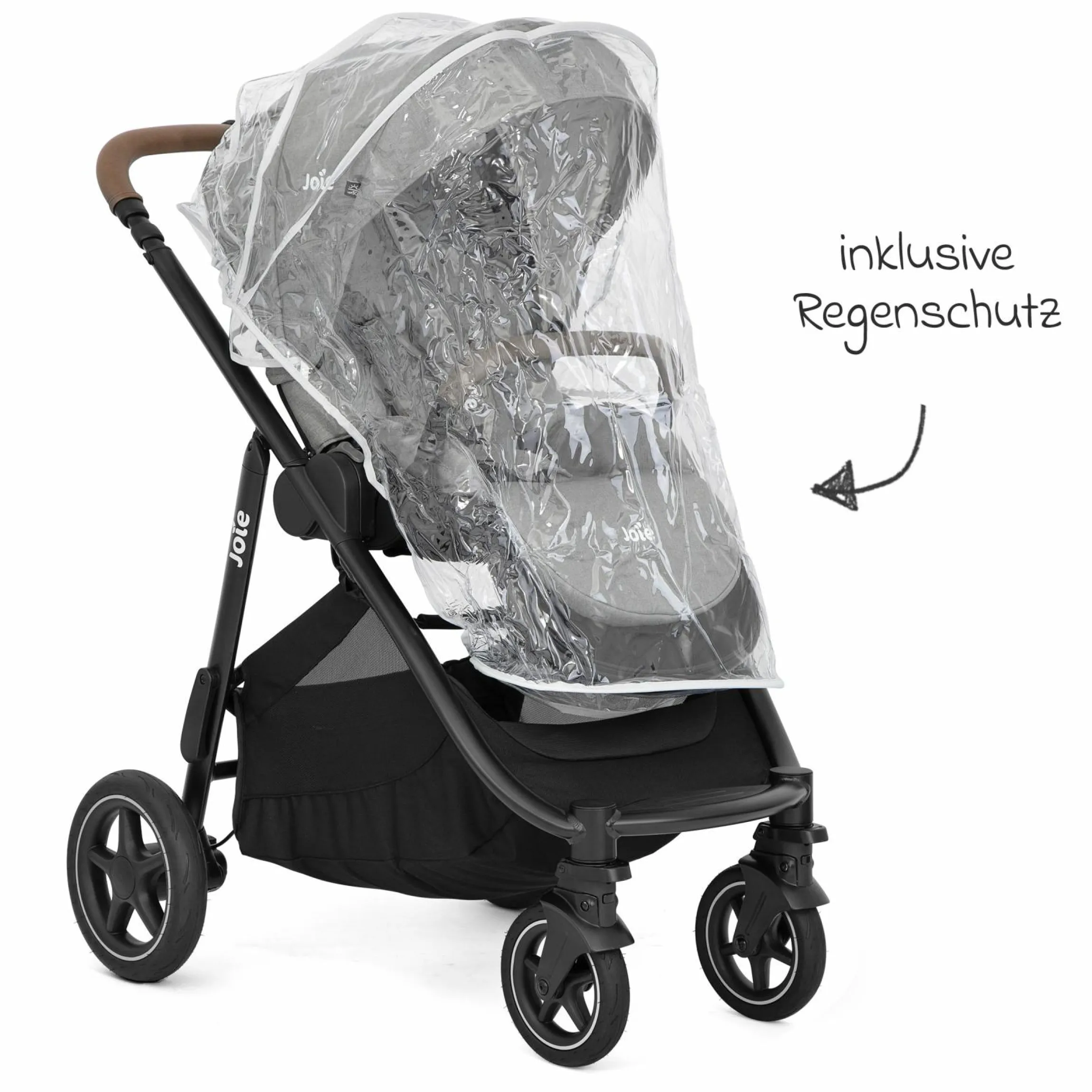 Buggy & Sportwagen Versatrax mit neuem Reifen-Design - bis 22 kg belastbar mit Teleskopschieber, umsetzbare Sitzeinheit, Adapter & Regenschutz - Pebble