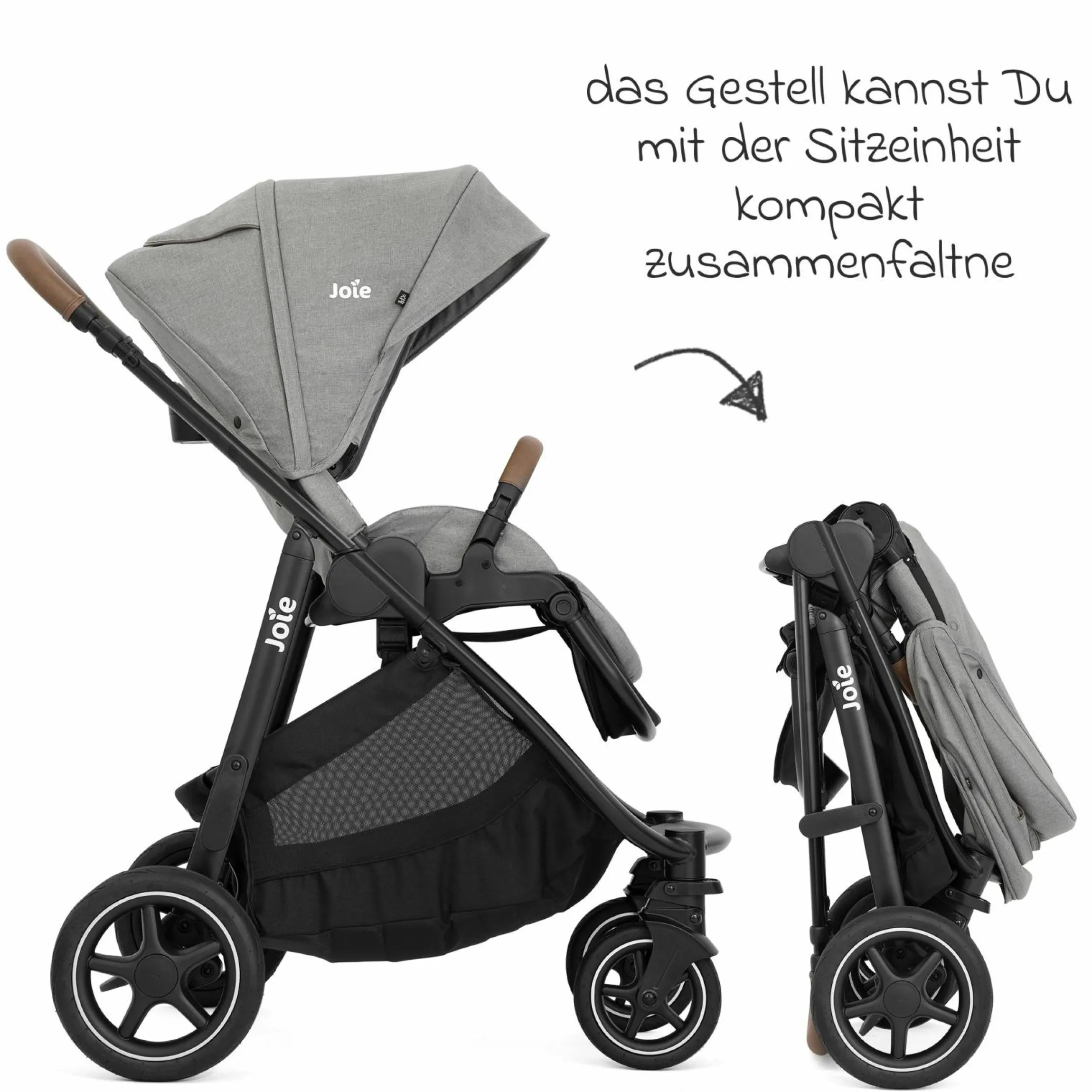 Buggy & Sportwagen Versatrax mit neuem Reifen-Design - bis 22 kg belastbar mit Teleskopschieber, umsetzbare Sitzeinheit, Adapter & Regenschutz - Pebble
