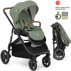 Buggy & Sportwagen Versatrax mit neuem Reifen-Design - bis 22 kg belastbar mit Teleskopschieber, umsetzbare Sitzeinheit, Adapter & Regenschutz - Laurel