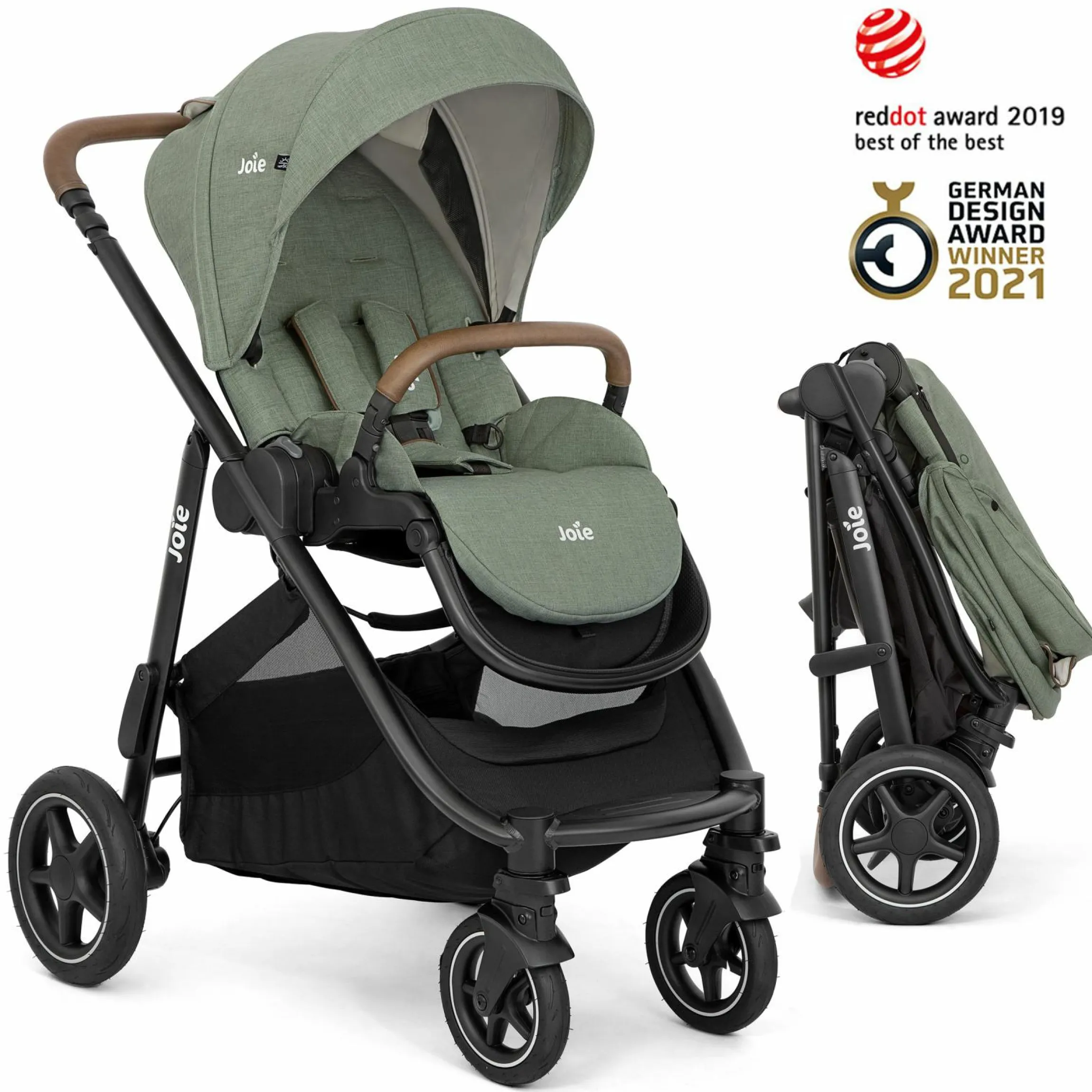 Buggy & Sportwagen Versatrax mit neuem Reifen-Design - bis 22 kg belastbar mit Teleskopschieber, umsetzbare Sitzeinheit, Adapter & Regenschutz - Laurel