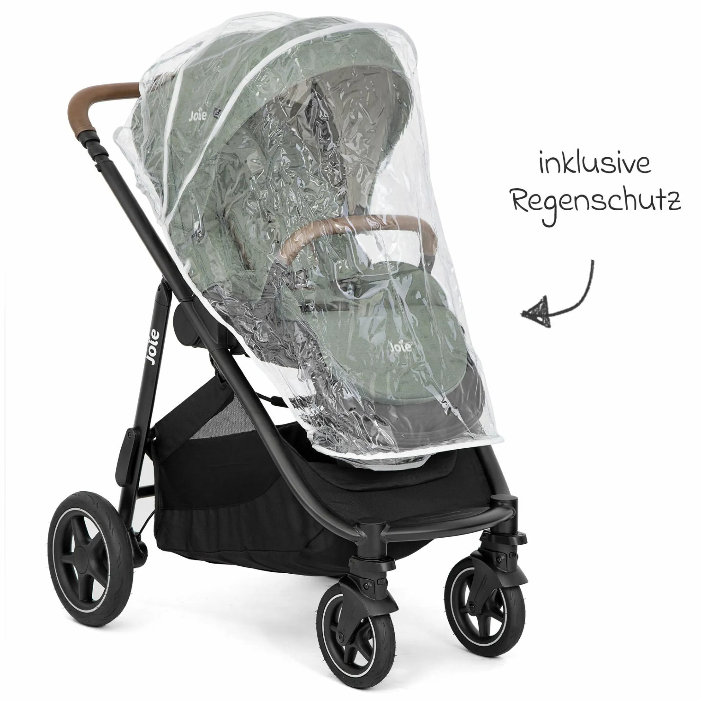 Buggy & Sportwagen Versatrax mit neuem Reifen-Design - bis 22 kg belastbar mit Teleskopschieber, umsetzbare Sitzeinheit, Adapter & Regenschutz - Laurel