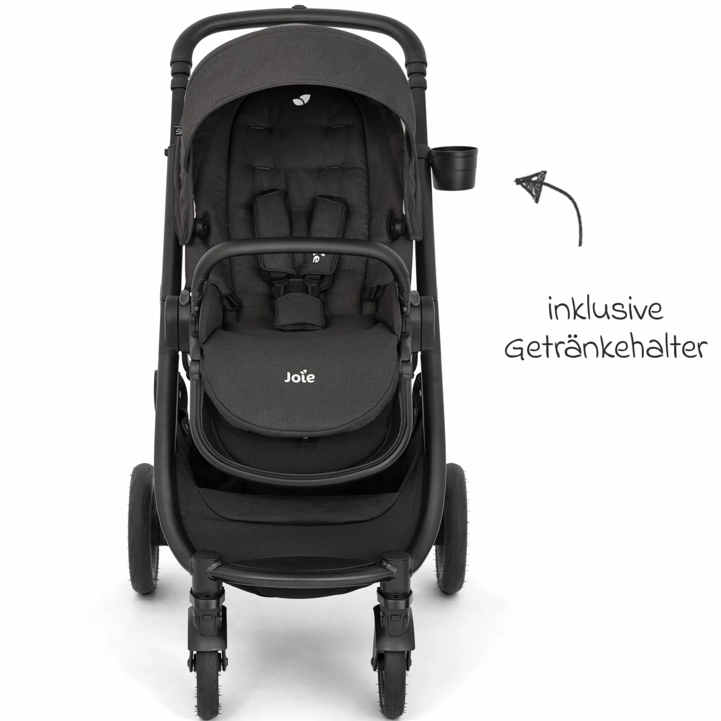 Buggy & Sportwagen Versatrax mit neuem Reifen-Design - bis 22 kg belastbar mit Teleskopschieber, umsetzbare Sitzeinheit, Adapter & Regenschutz - Laurel
