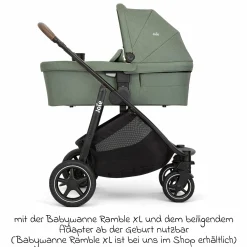 Buggy & Sportwagen Versatrax mit neuem Reifen-Design - bis 22 kg belastbar mit Teleskopschieber, umsetzbare Sitzeinheit, Adapter & Regenschutz - Laurel