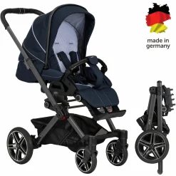 Buggy & Sportwagen Vip GTS bis 22 kg belastbar mit Teleskopschieber inkl. Regenschutz - Navy Stripes - Kollektion 2024