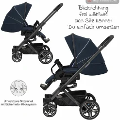 Buggy & Sportwagen Vip GTS bis 22 kg belastbar mit Teleskopschieber inkl. Regenschutz - Rainbow - Kollektion 2024