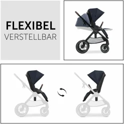 Buggy & Sportwagen Walk N Care mit Liegefunktion und drehbarem Sitz (bis 25 kg belastbar) - Dark Navy Blue