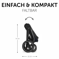 Buggy & Sportwagen Walk N Care mit Liegefunktion und drehbarem Sitz (bis 25 kg belastbar) - Dark Navy Blue