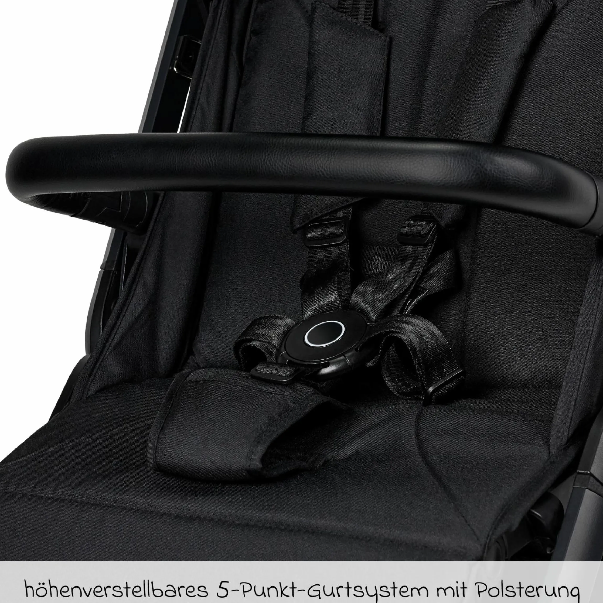 Buggy & Sportwagen Zac bis 22 kg mit Liegeposition, Einhand-Faltmechanismus inkl. Regenschutz & Transporttasche - Onyx Melange