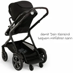 Buggy Board Rider Board für Kinderwagen DEMI next - Black - Kollektion 2025