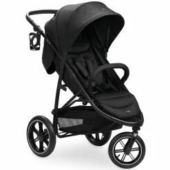 Buggy Rapid 3 Air (bis 25 kg) - mit Luftreifen, Liegefunktion und XL Verdeck - Black