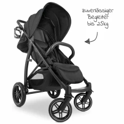 Buggy Rapid 4D (bis 25 kg) - XL Verdeck & All-Terrain Bereifung - Black