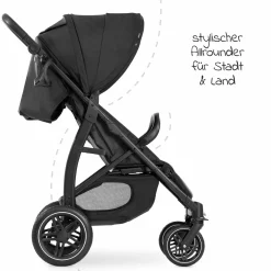 Buggy Rapid 4D (bis 25 kg) - XL Verdeck & All-Terrain Bereifung - Black