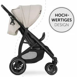 Buggy Rapid 4D (bis 25 kg) - XL Verdeck & All-Terrain Bereifung - inkl. XXL Zubehörpaket & Fehn Spieltier Eselchen - Classic Beige