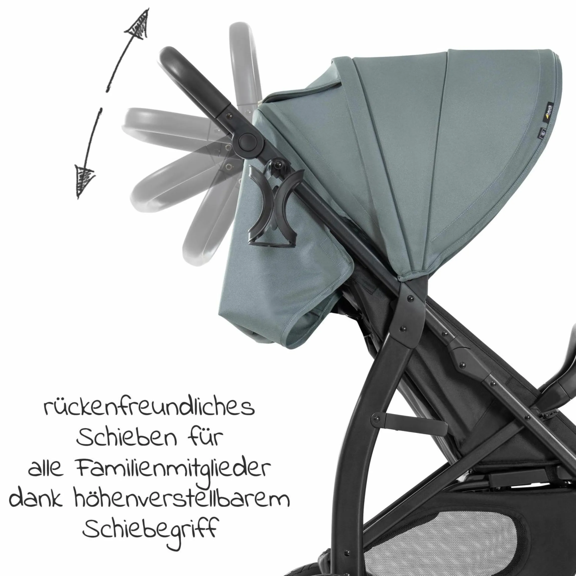 Buggy Rapid 4D (bis 25 kg) - XL Verdeck & All-Terrain Bereifung - Jungle Green