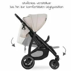 Buggy Rapid 4D (bis 25 kg) - XL Verdeck & All-Terrain Bereifung - Classic Beige