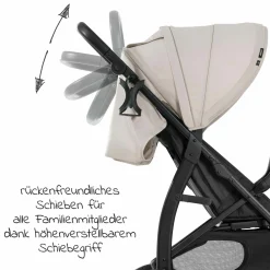 Buggy Rapid 4D (bis 25 kg) - XL Verdeck & All-Terrain Bereifung - Classic Beige