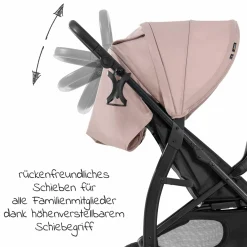 Buggy Rapid 4D (bis 25 kg) - XL Verdeck & All-Terrain Bereifung - Dutsy Rose