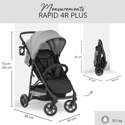 Buggy Rapid 4R Plus inkl. XXL Zubehörpaket & Buggy-Lenkrad - Grey