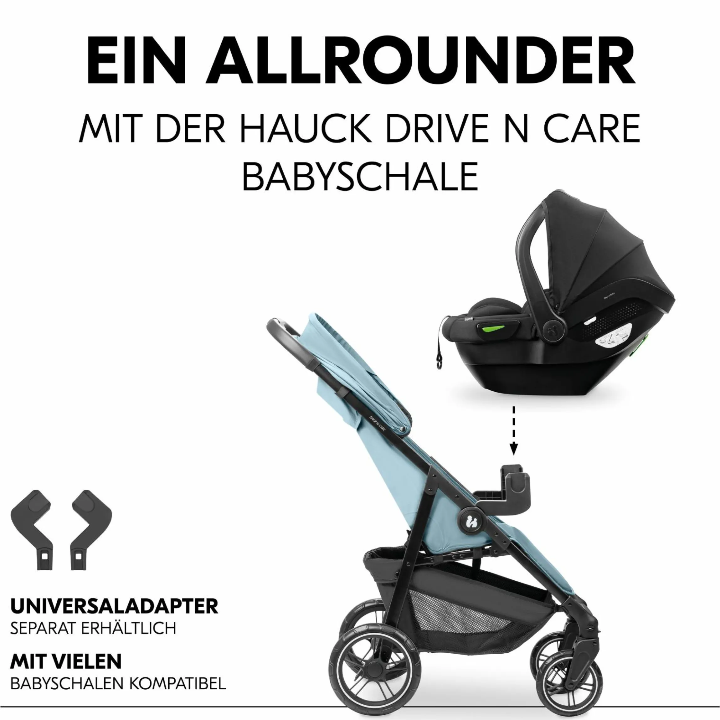 Buggy Shop N Care - Dusty Blue - Kollektion 2024