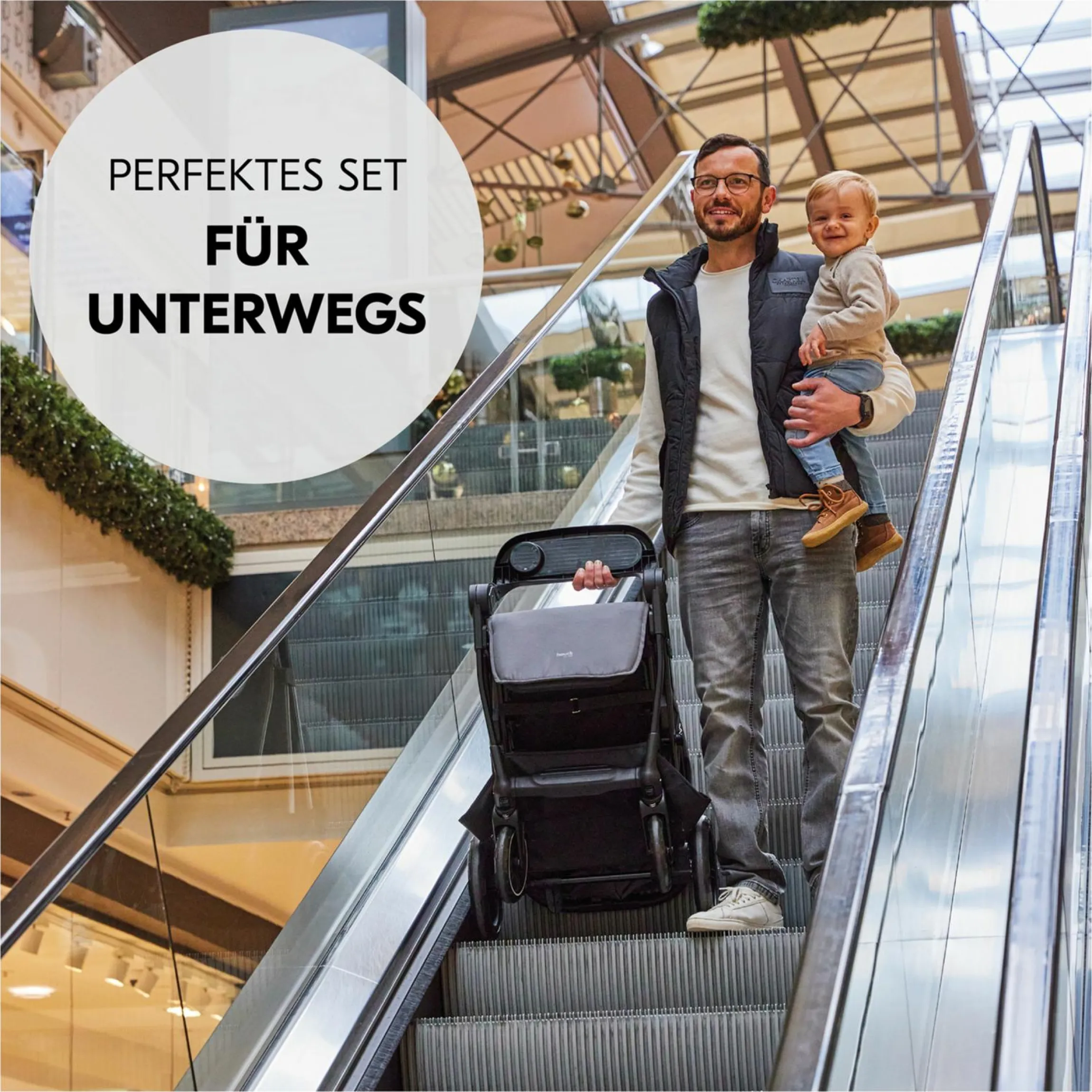 Buggy Shop N Care 2in1 Travel Set - Grey