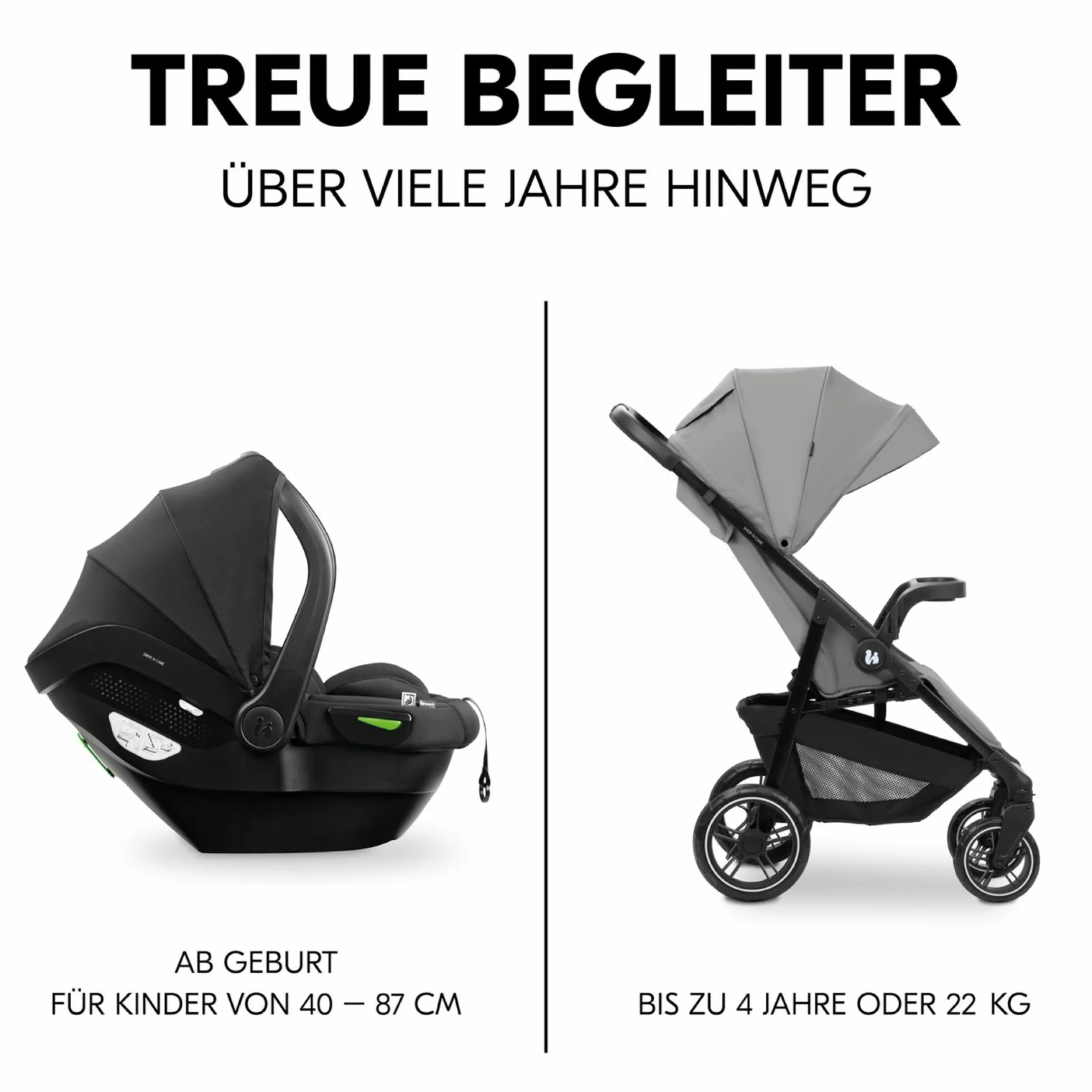 Buggy Shop N Care 2in1 Travel Set - Grey