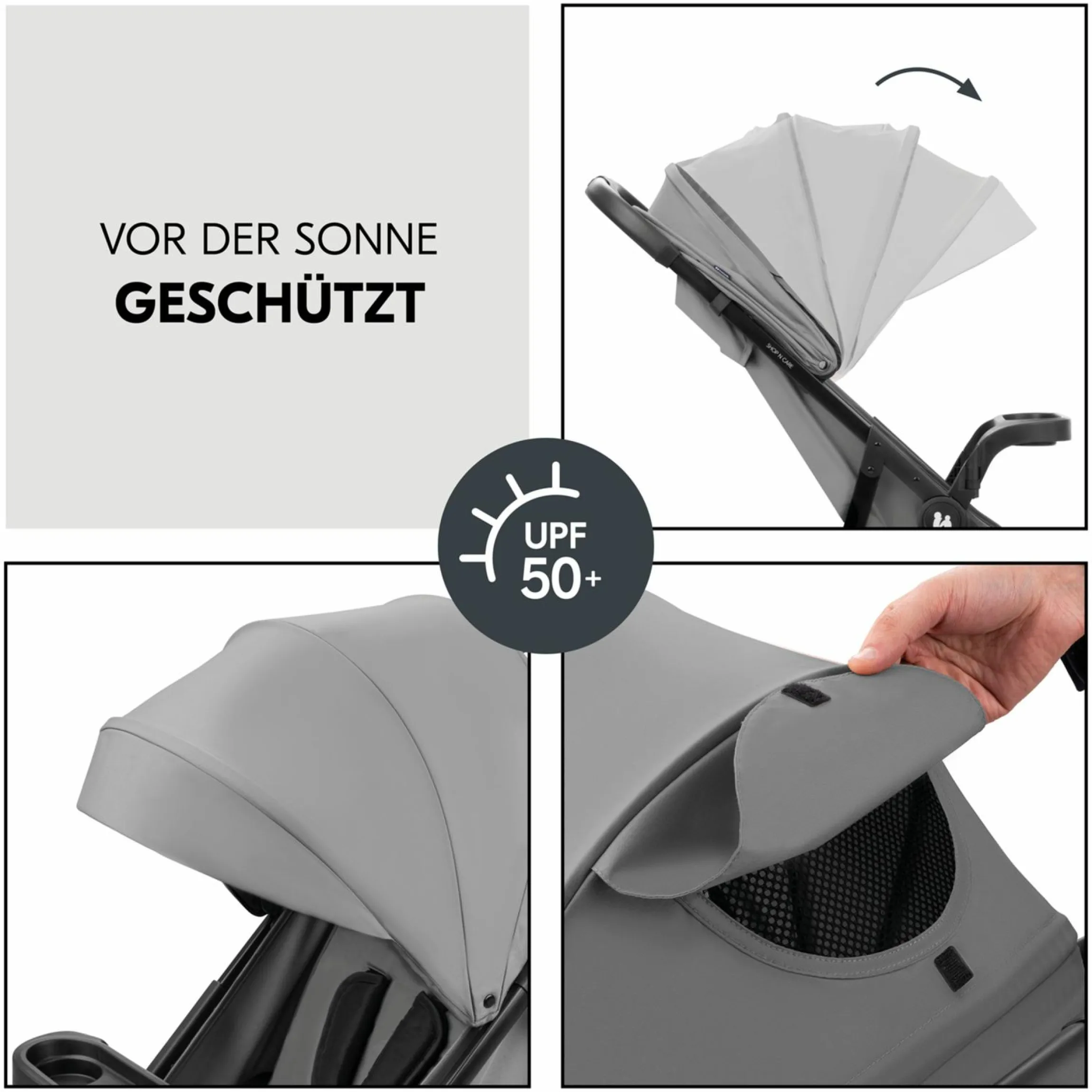 Buggy Shop N Care 2in1 Travel Set - Grey