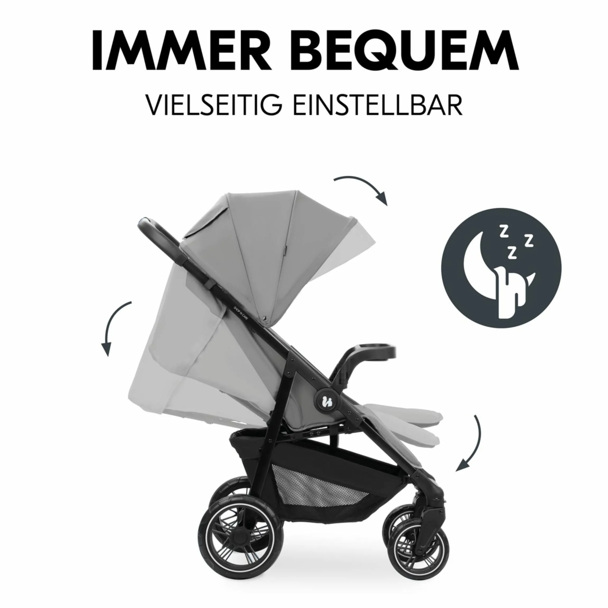 Buggy Shop N Care 2in1 Travel Set - Grey