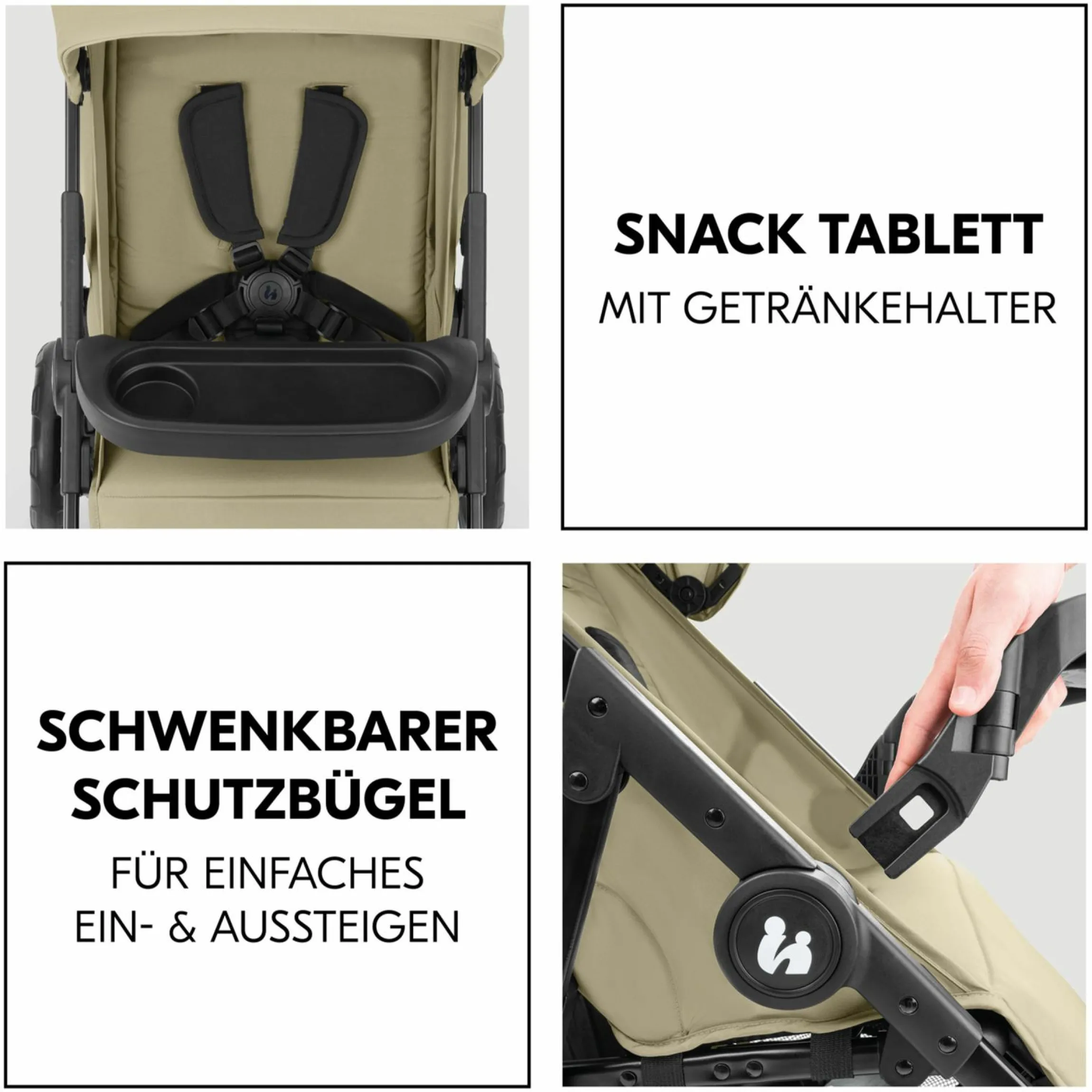 Buggy Shop N Care 2in1 Travel Set - Olive