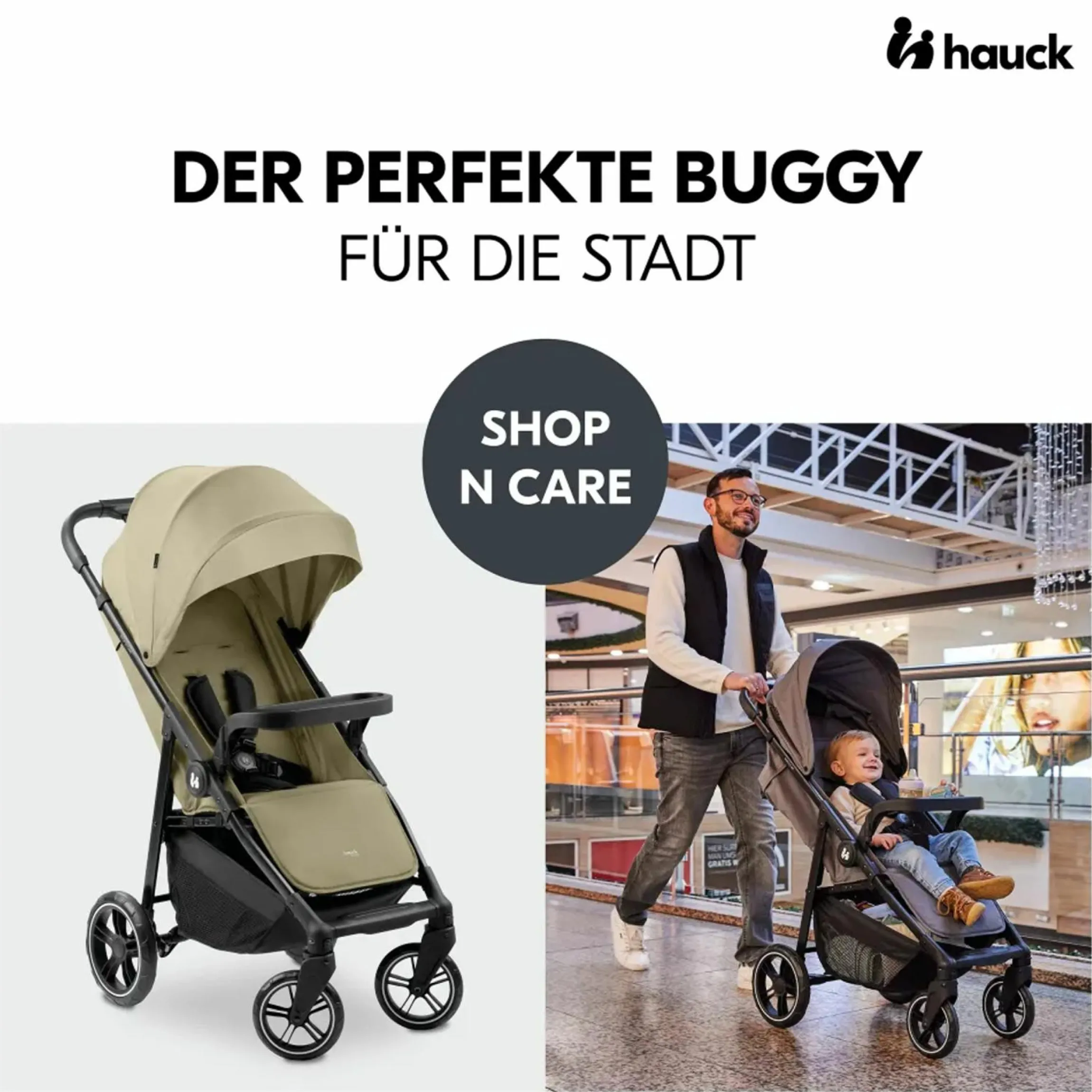 Buggy Shop N Care inkl. Autositz Pebble Pro - Olive