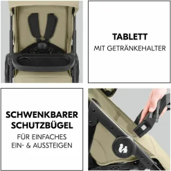 Buggy Shop N Care inkl. Autositz Pebble Pro - Olive