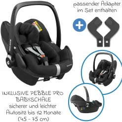 Buggy Shop N Care inkl. Autositz Pebble Pro & XXL Zubehörpaket - Dusty Blue