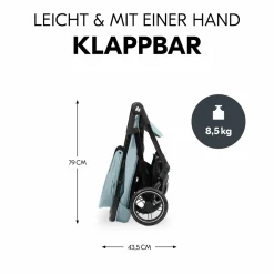 Buggy Shop N Care inkl. Autositz Pebble Pro & XXL Zubehörpaket - Dusty Blue