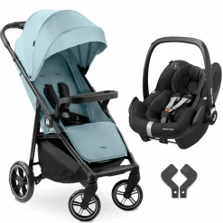 Buggy Shop N Care inkl. Autositz Pebble Pro - Dusty Blue