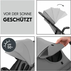 Buggy Shop N Care inkl. Reboarder Pearl Pro 2 - Grey