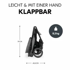 Buggy Shop N Care inkl. Reboarder Pearl Pro 2 & XXL Zubehörpaket - Grey
