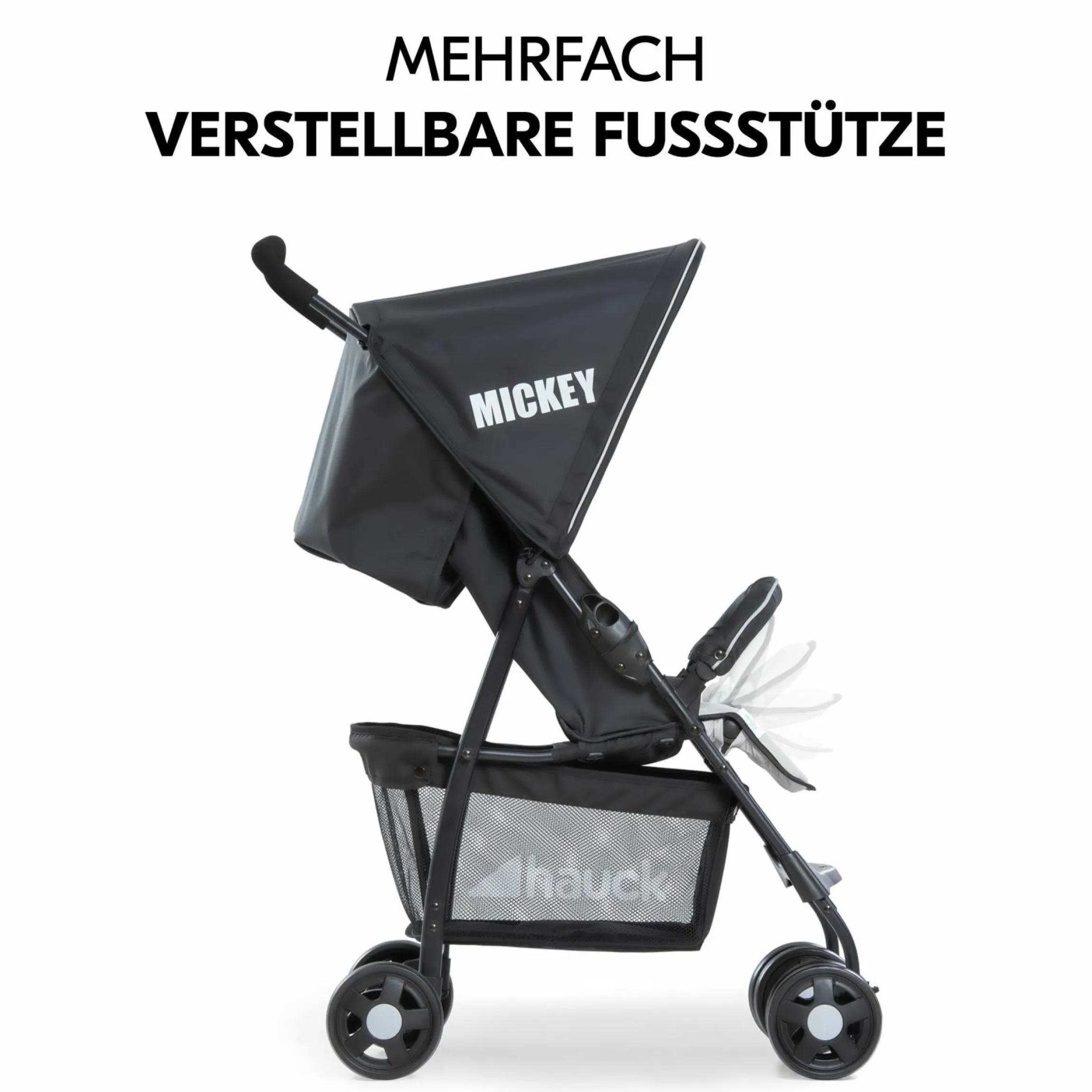Buggy Sport inkl. XXL Zubehörpaket & Buggy-Lenkrad - Mickey Stars