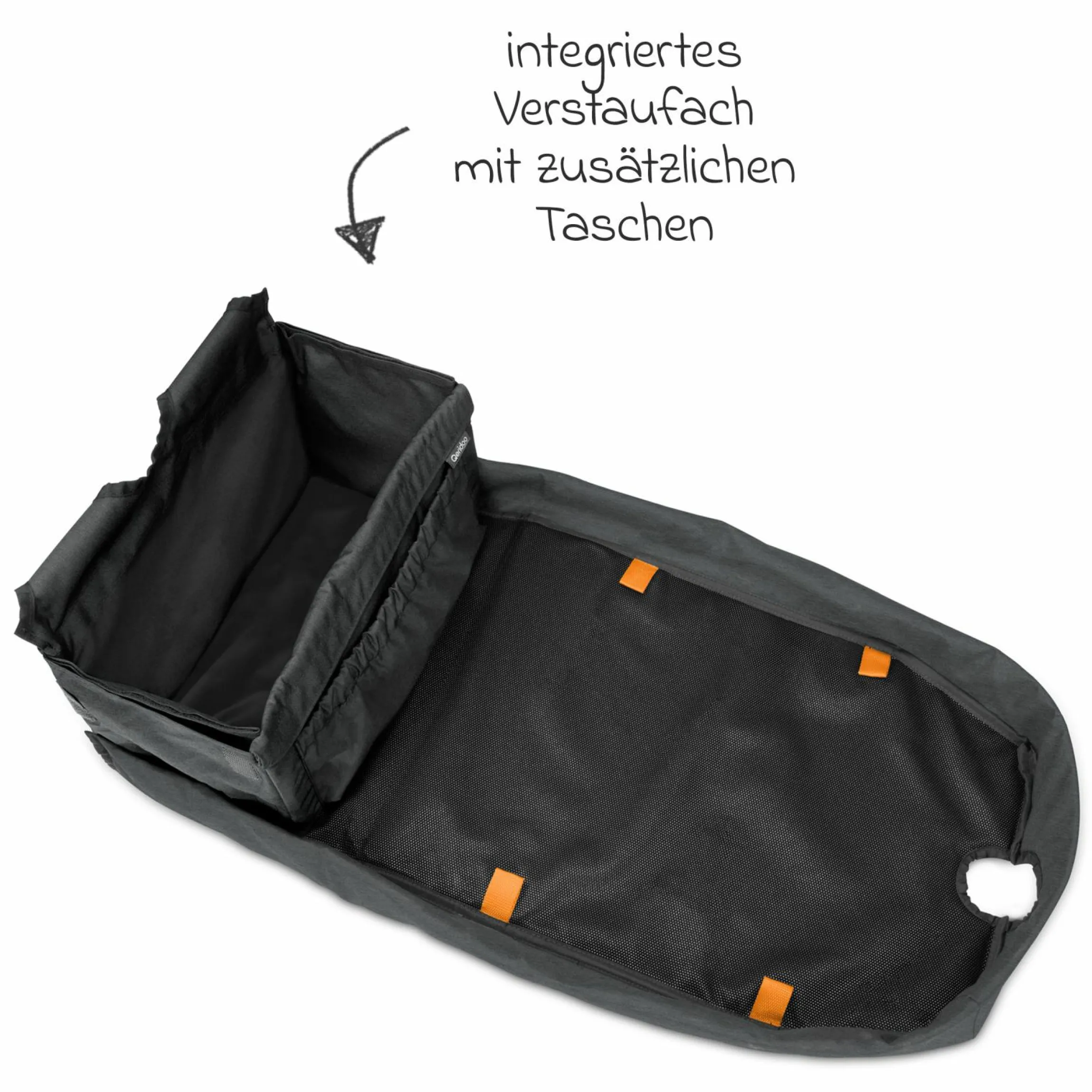 Cargo Einlegeplatte für Zweisitzer - Schwarz