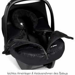 Cover / Winterfußsack für die Babyschale Tulip - Black - Kollektion 2025