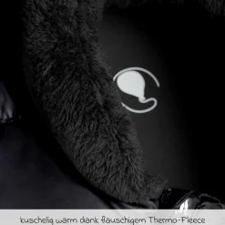 Cover / Winterfußsack für die Babyschale Tulip - Black - Kollektion 2025