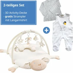 3D Activity-Decke Schaf - Baby Love + GRATIS Strampler & Shirt- Let´s have a Party