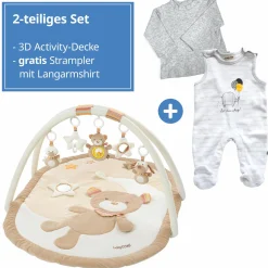3D Activity-Decke Teddy - Rainbow + GRATIS Strampler & Shirt- Let´s have a Party