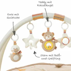 3D Activity-Decke Teddy - Rainbow + GRATIS Strampler & Shirt- Let´s have a Party