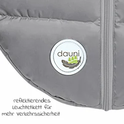 Daunen-Fußsack BabyNest Dauni für Babyschalen & Babywannen - Silber