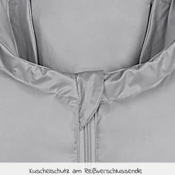 Daunen-Fußsack BabyNest Dauni für Babyschalen & Babywannen - Silber