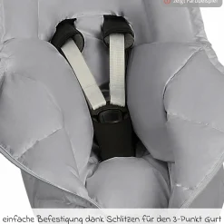 Daunen-Fußsack Dauni für Babyschale & Babywanne - Black