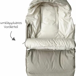 Daunen-Fußsack Dowwny XL für Kinderwagen & Buggy - Sand