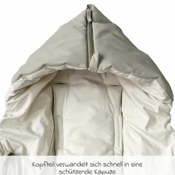 Daunen-Fußsack Dowwny XL für Kinderwagen & Buggy - Sand