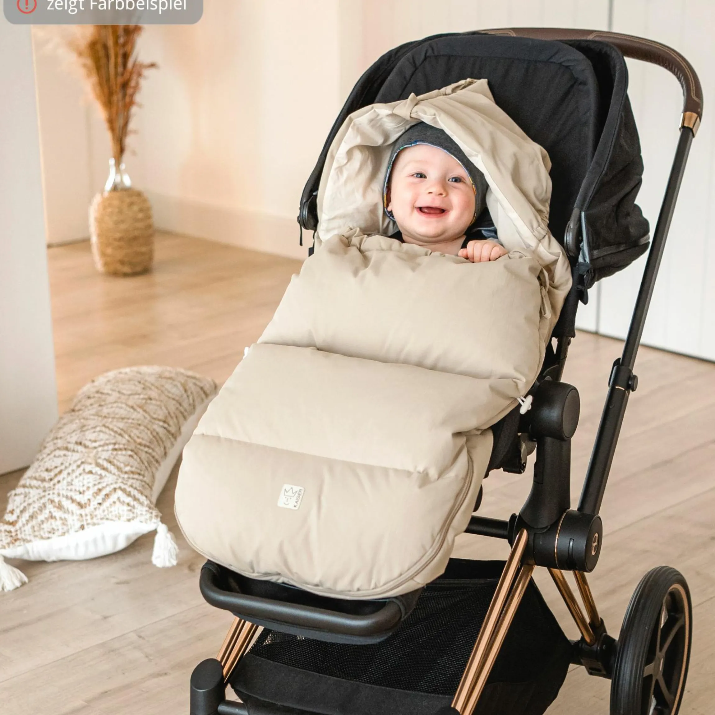 Daunen-Fußsack Dowwny XL für Kinderwagen & Buggy - Black